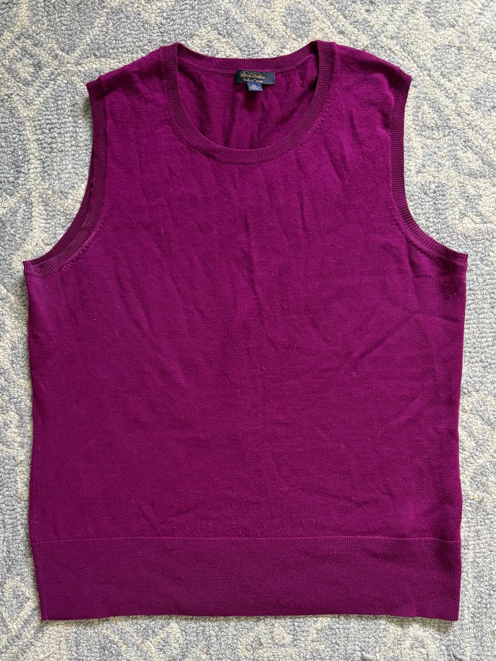 Brooks Brothers Sleeveless Knit Tank in Plum